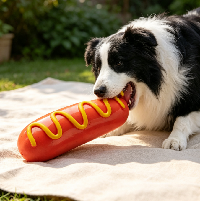 Squeaky Rubber Chew Toy for Medium-Large Dogs - Image 2