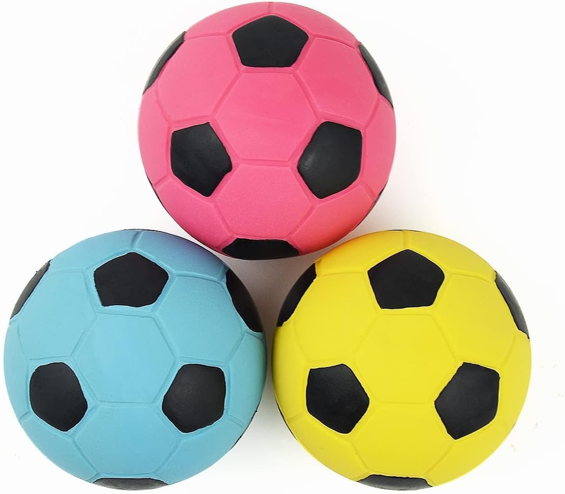 Soft Latex Squeaky Soccer Ball (Toy for Small Dogs)