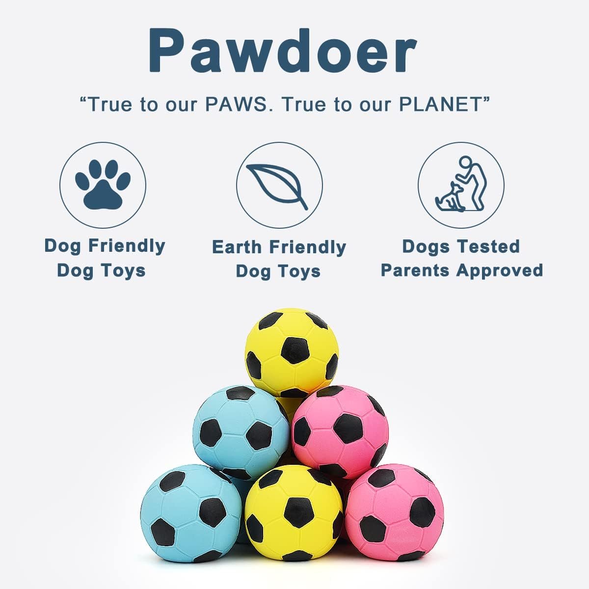 Soft Latex Squeaky Soccer Ball (Toy for Small Dogs) - Image 2