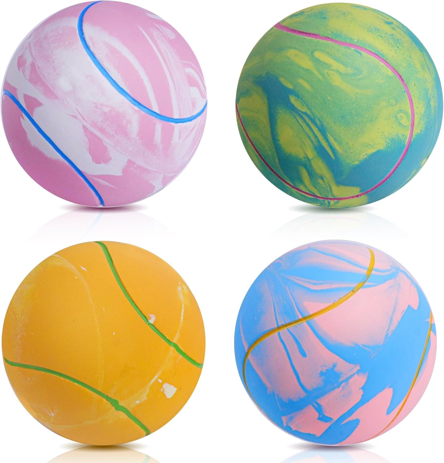 Squeaky Interactive Fetch Ball (Latex, for Puppies)