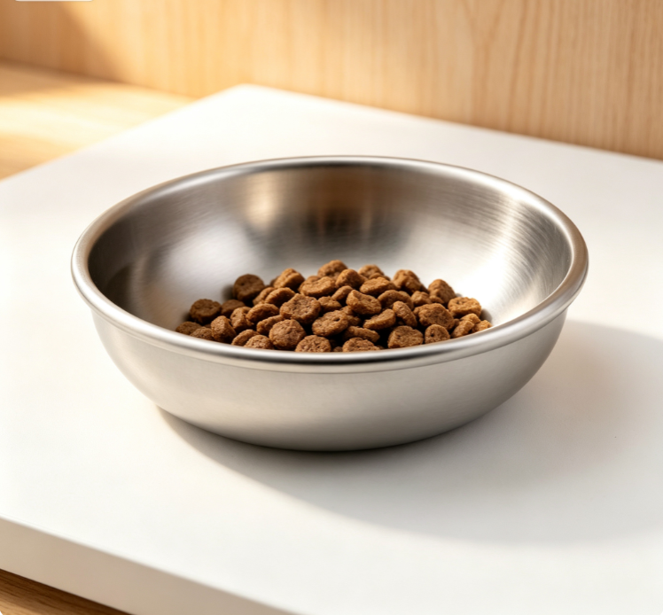 Basic Matte Stainless Steel Single Pet Bowl - Image 2