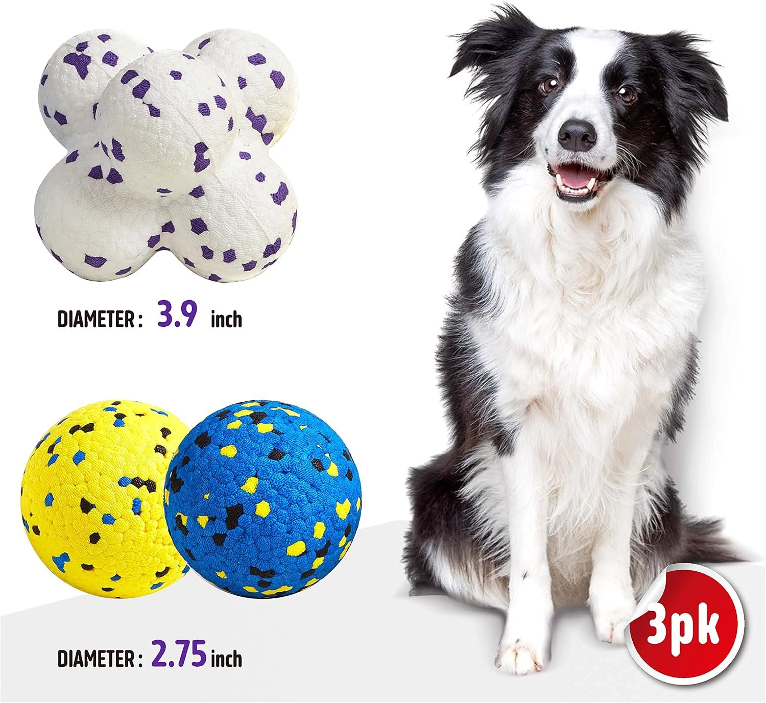 Durable Teething Fetch Ball (For Aggressive Chewers) - Image 2