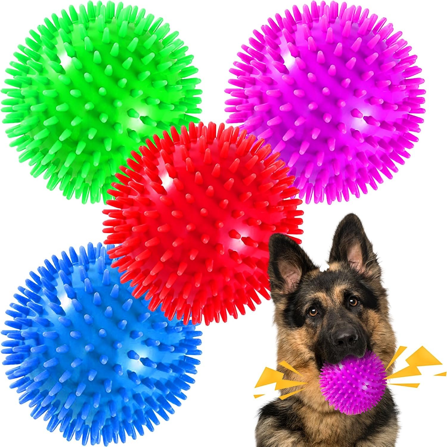 Spiky Squeaky Durable Ball (Medium/Large Dogs)