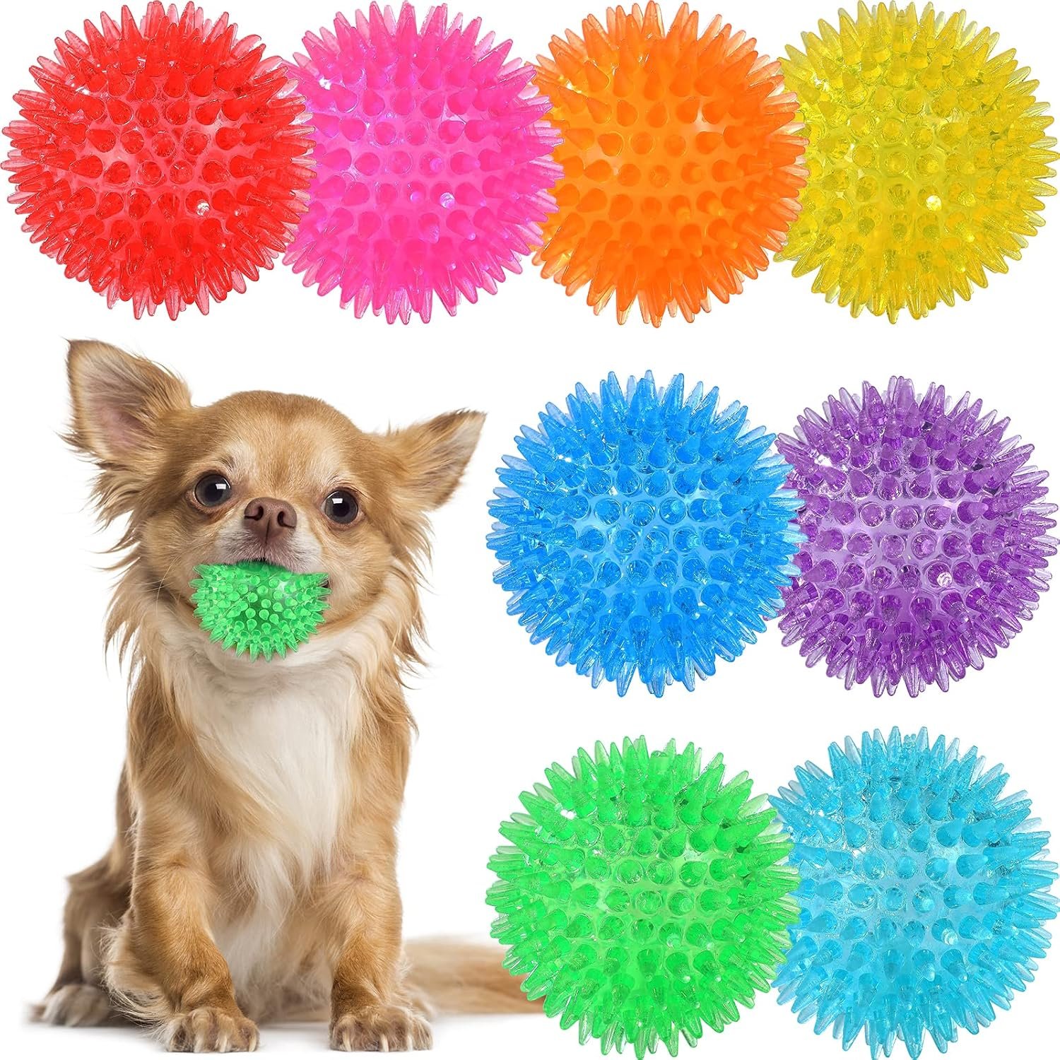 Spiky Squeaky Dental Training Ball (Small/Medium Dogs)