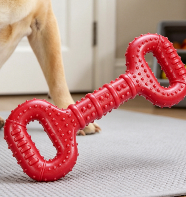 15-Inch Rubber Tug Toy for Large Breeds - Image 2