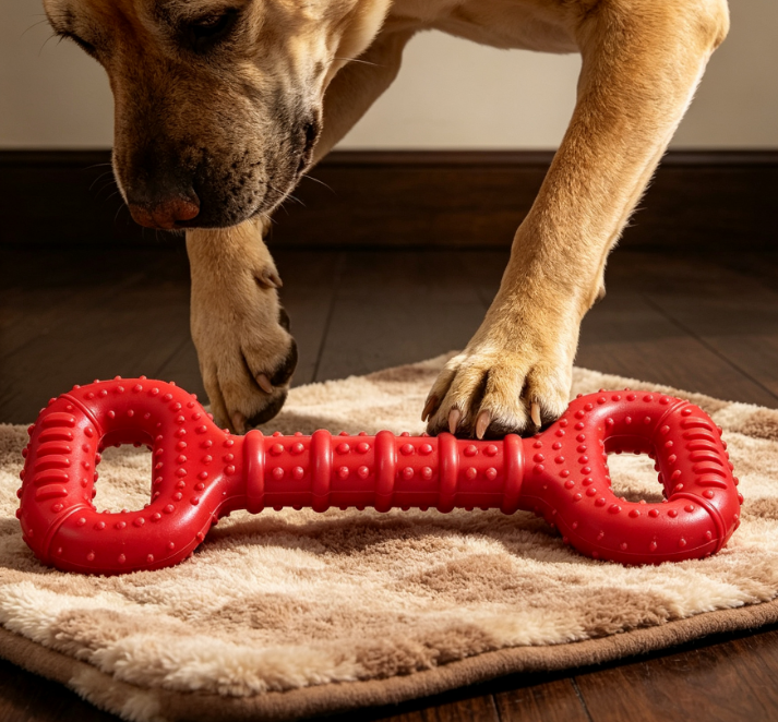 15-Inch Rubber Tug Toy for Large Breeds